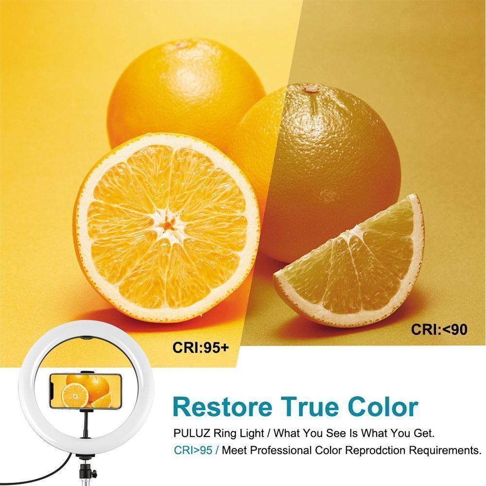 Puluz Ring Light LED 26εκ. με Τρίποδο 1,1 μέτρο