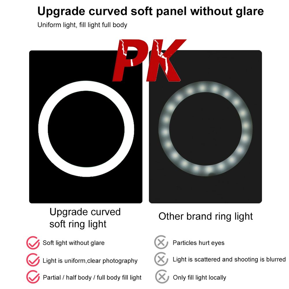 Puluz Ring Light LED 26εκ. με Τρίποδο 1,1 μέτρο
