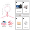 Puluz Ring Light LED 16εκ. με Τρίποδο Ροζ