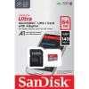 Κάρτα Μνήμης SanDisk A1 micro SDXC 64GB|UHS-I|Class 10|140MB/s+Adapter