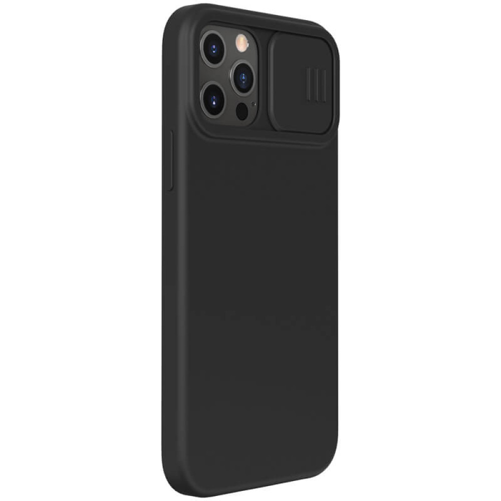 Θήκη Σιλικόνης Nillkin CamShield Silky Apple iPhone 12 / iPhone 12 Pro Μαύρο
