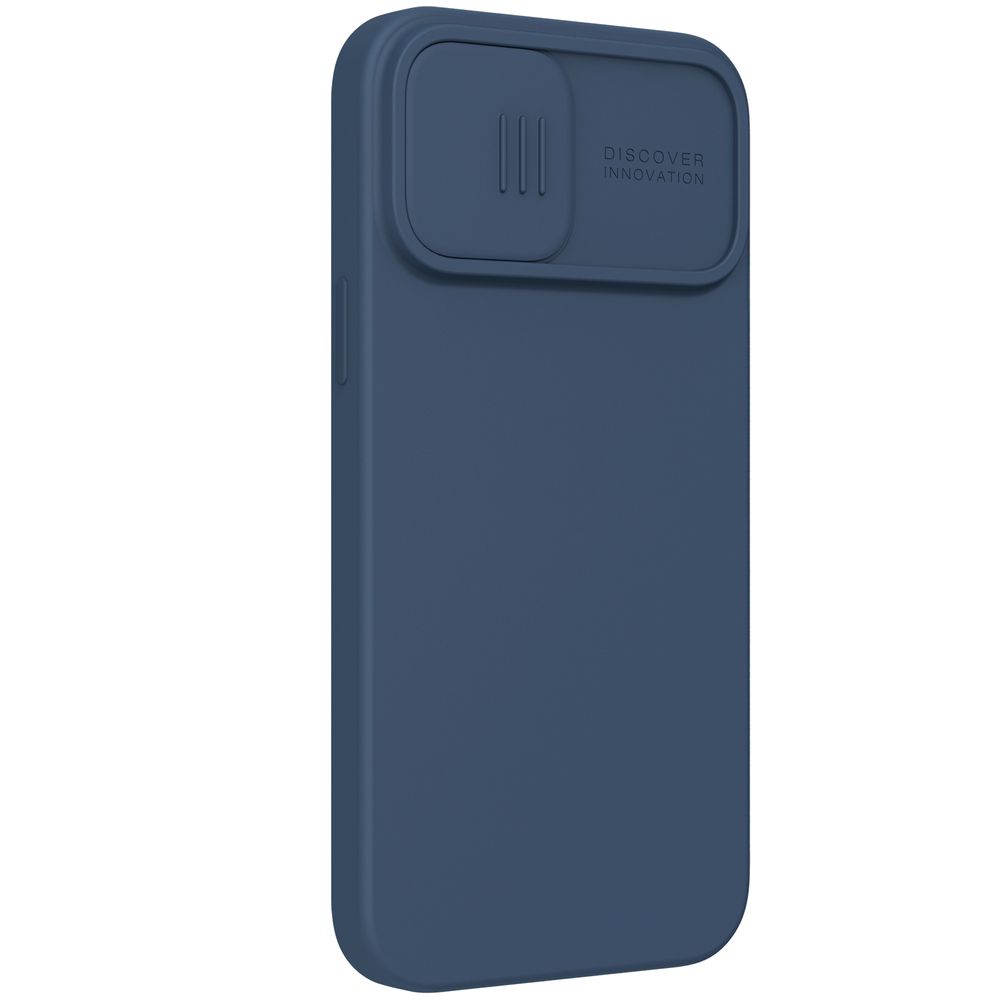 Θήκη Σιλικόνης Nillkin CamShield Silky Apple iPhone 12 / iPhone 12 Pro Μπλε Σκούρο