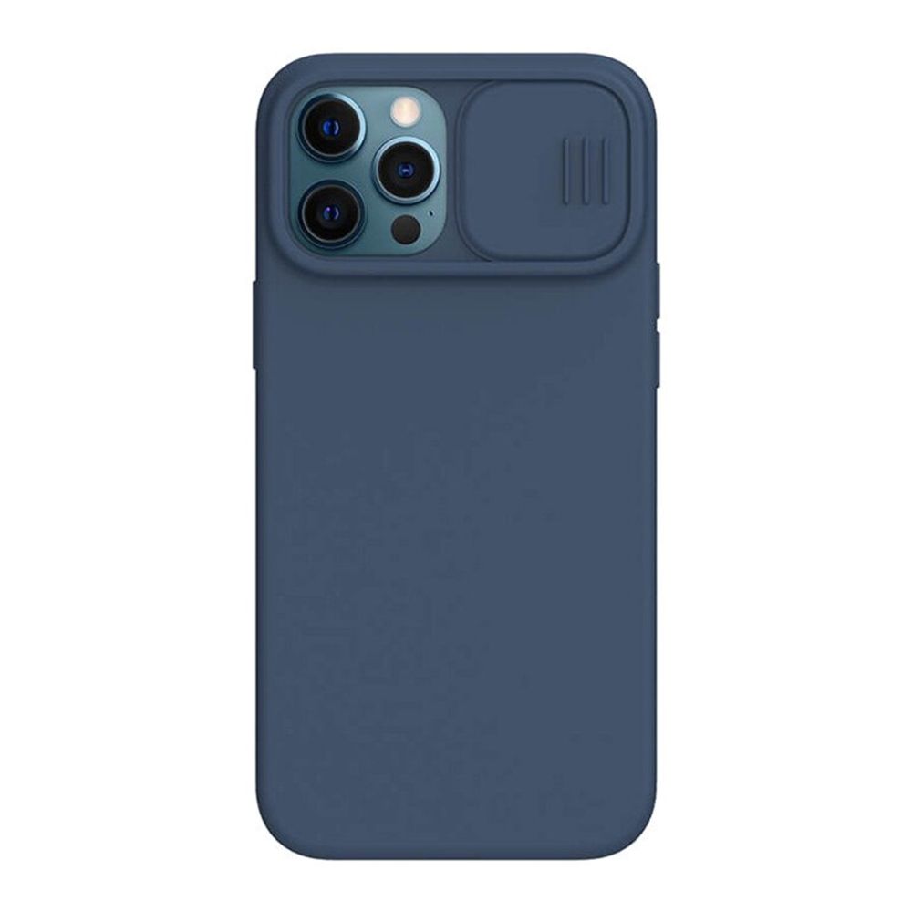Θήκη Σιλικόνης Nillkin CamShield Silky Apple iPhone 12 / iPhone 12 Pro Μπλε Σκούρο