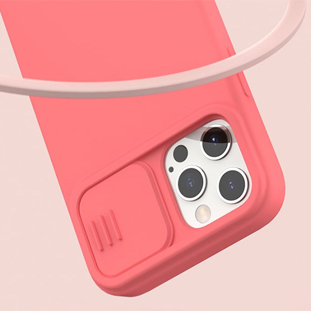 Θήκη Σιλικόνης Nillkin CamShield Silky Apple iPhone 12 / iPhone 12 Pro Ροζ