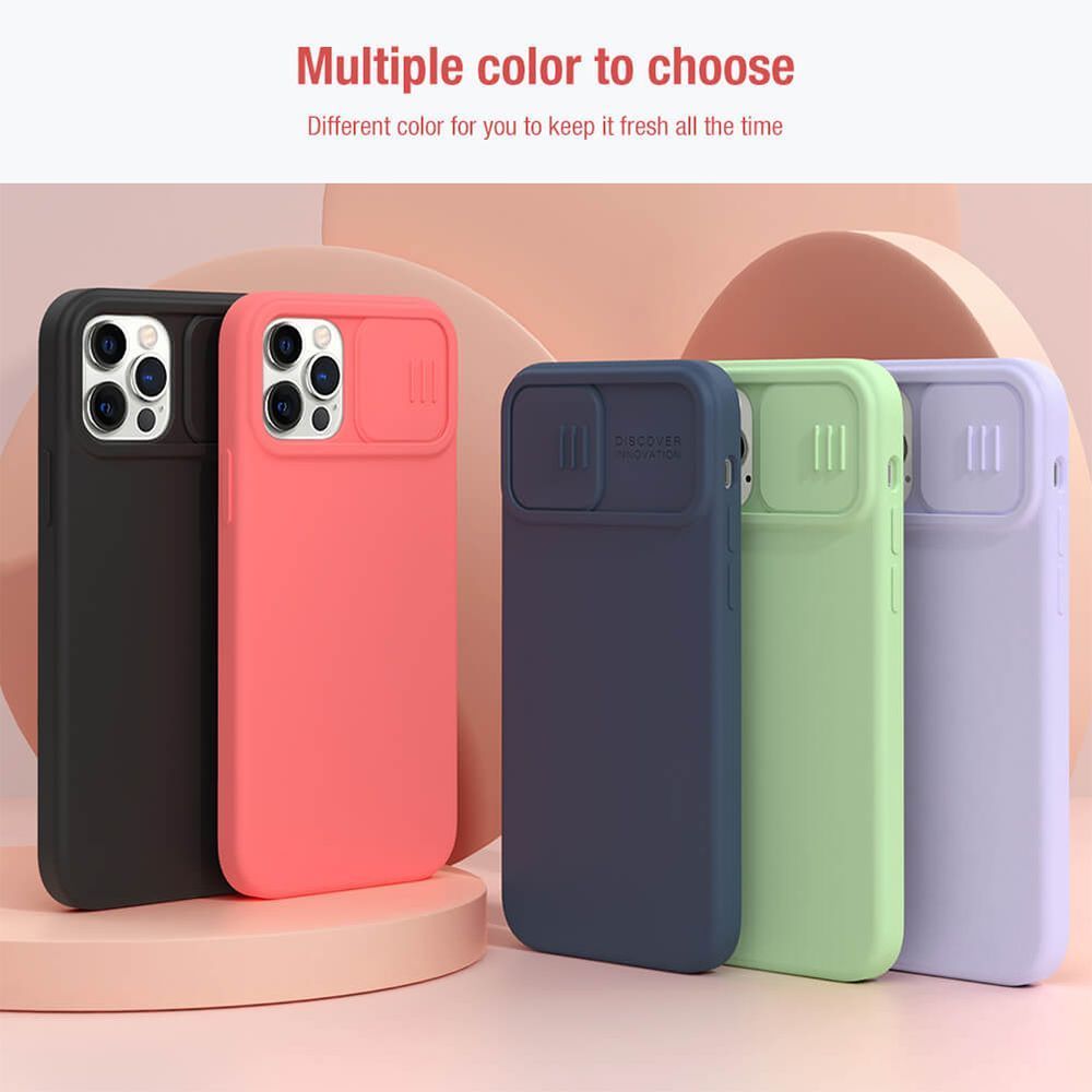 Θήκη Σιλικόνης Nillkin CamShield Silky Apple iPhone 12 / iPhone 12 Pro Ροζ