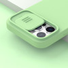 Θήκη Σιλικόνης Nillkin CamShield Silky Apple iPhone 12 Pro Max Πράσινο Ανοιχτό