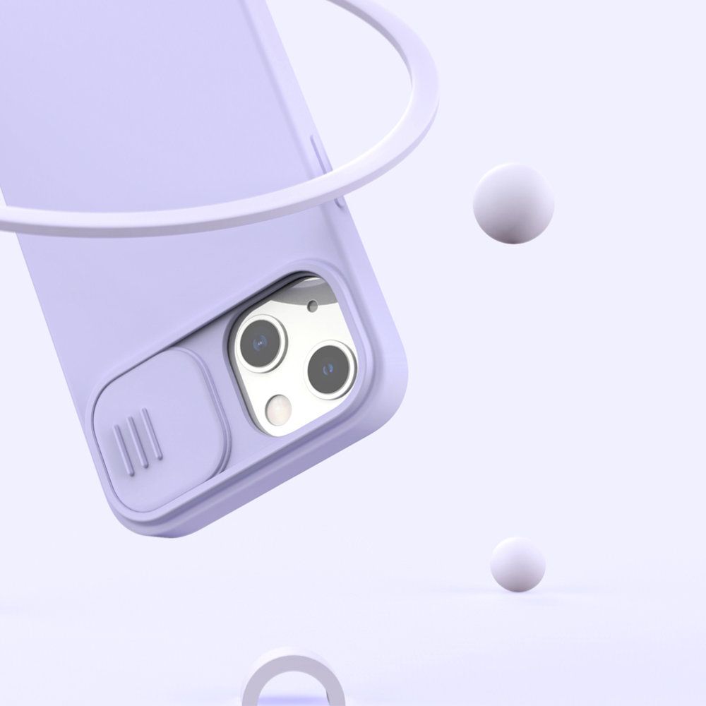 Θήκη Σιλικόνης Nillkin CamShield Silky Apple iPhone 12 / iPhone 12 Pro Λιλά