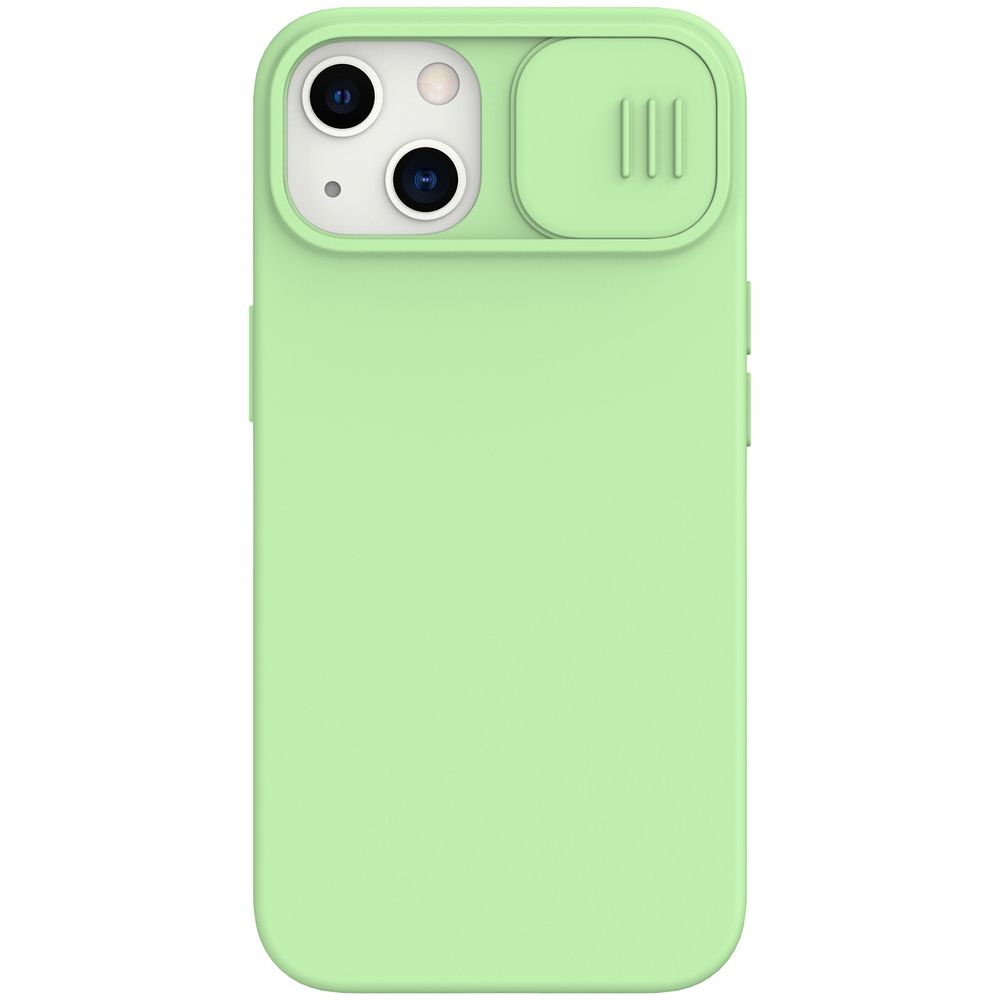 Θήκη Σιλικόνης Nillkin CamShield Silky Apple iPhone 13 Πράσινο Ανοιχτό