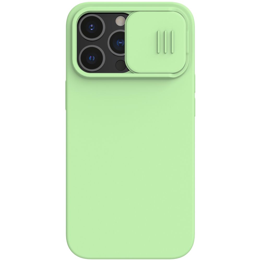 Θήκη Σιλικόνης Nillkin CamShield Silky Apple iPhone 13 Pro Πράσινο Ανοιχτό