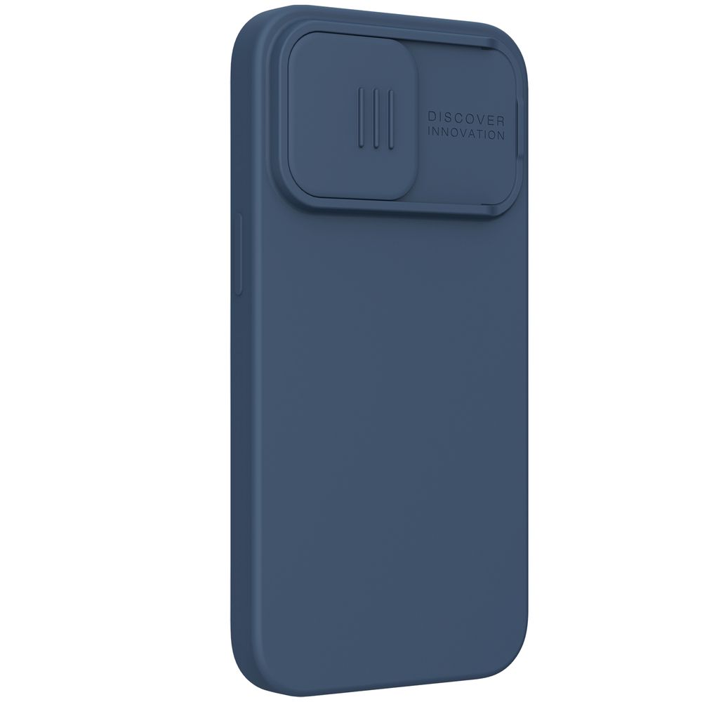 Θήκη Σιλικόνης Nillkin CamShield Silky Apple iPhone 13 Pro Max Μπλε Σκούρο