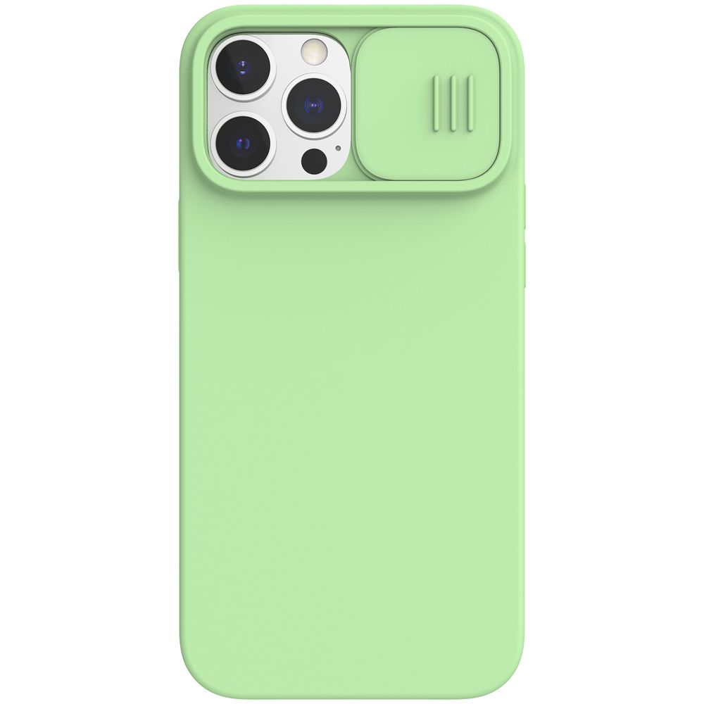 Θήκη Σιλικόνης Nillkin CamShield Silky Apple iPhone 13 Pro Max Πράσινο Ανοιχτό