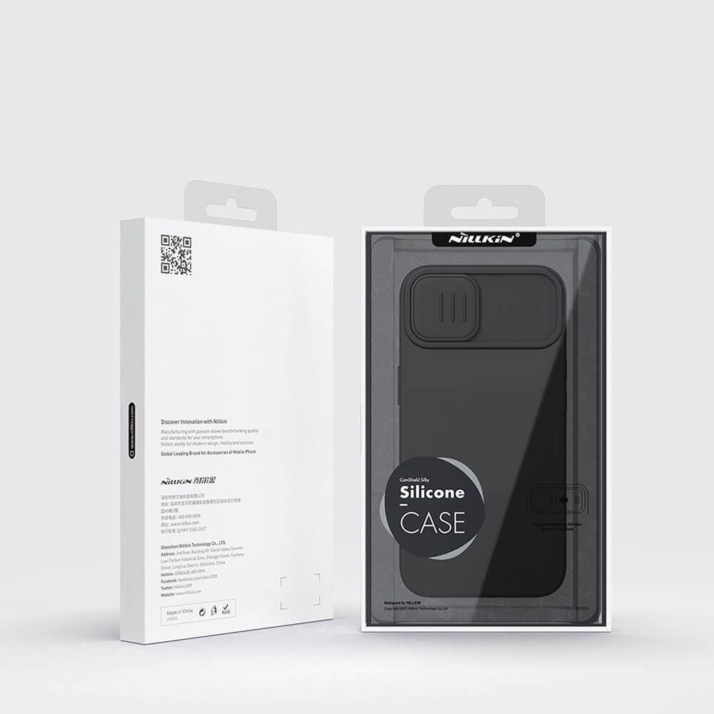 Θήκη Σιλικόνης Nillkin CamShield Silky Apple iPhone 14 Λιλά