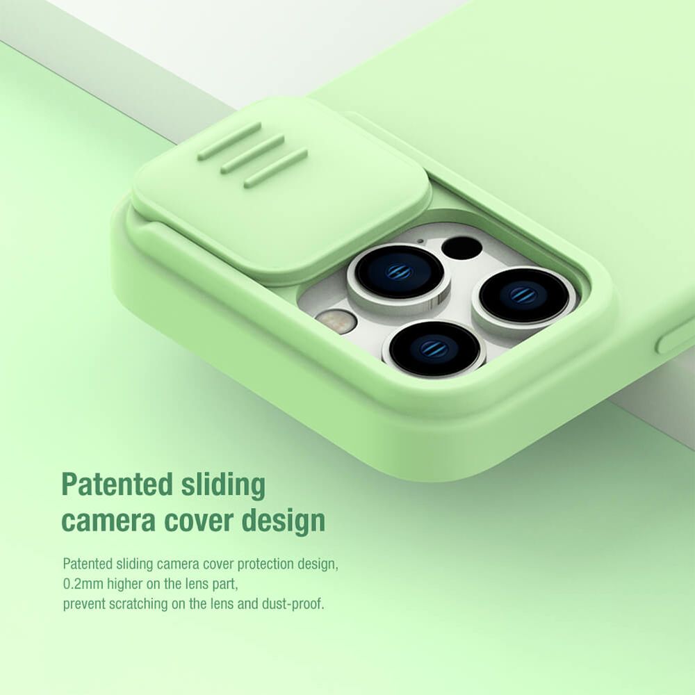 Θήκη Σιλικόνης Nillkin CamShield Silky Apple iPhone 14 Pro Μαύρο