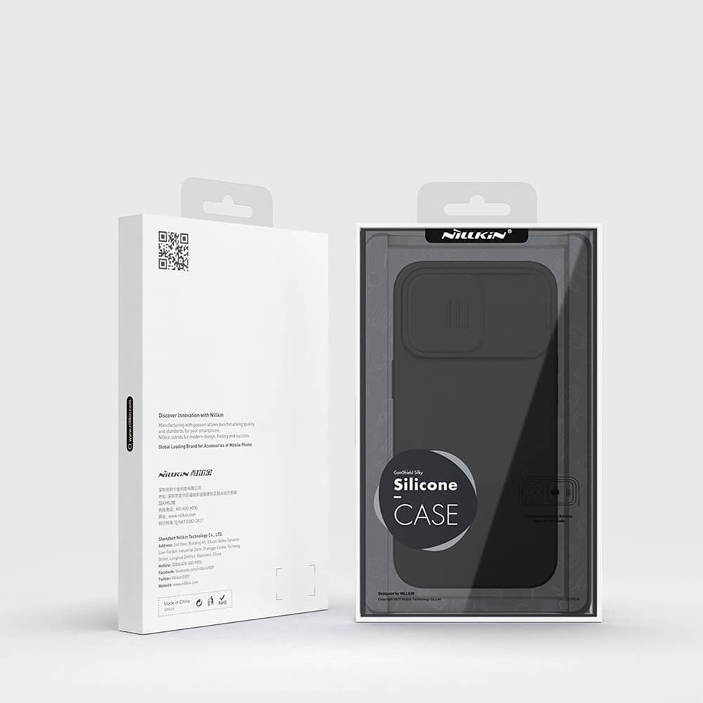 Θήκη Σιλικόνης Nillkin CamShield Silky Apple iPhone 14 Pro Μαύρο