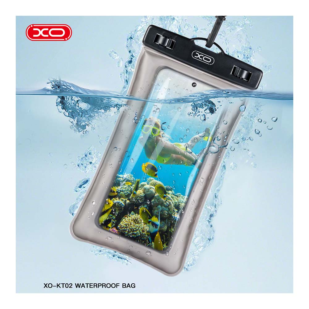 Αδιάβροχη Θήκη Κινητού XO KT02 IPX8 εώς 7.2" Διάφανο