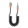 Καλώδιο ήχου Mcdodo CA-0890 Lightning σε Jack 3.5mm, Σπιράλ, Nylon Braided, 1.8m Μαύρο