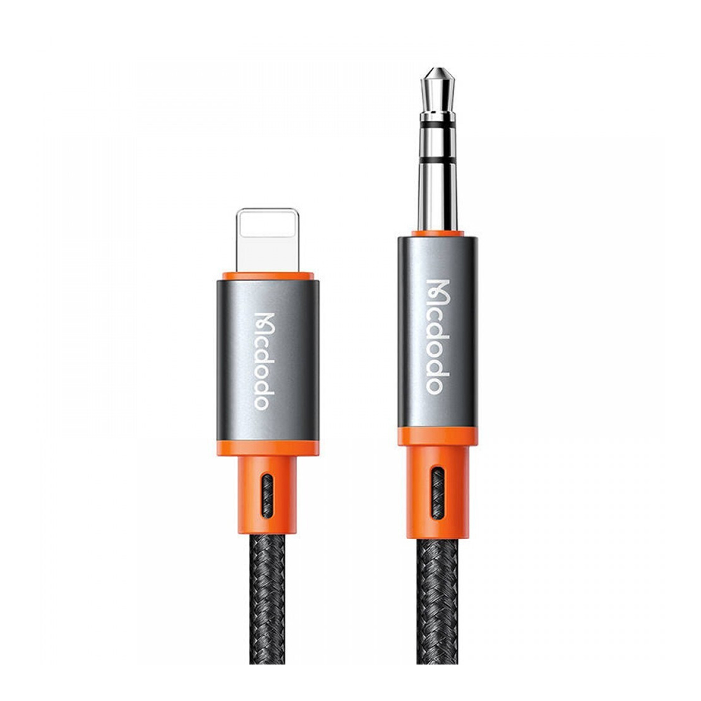Καλώδιο ήχου Mcdodo CA-0890 Lightning σε Jack 3.5mm, Σπιράλ, Nylon Braided, 1.8m Μαύρο