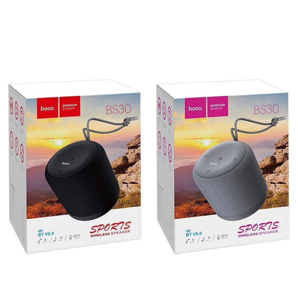 Hoco New Moon Sports Bluetooth Ηχείο BS30 Γκρι