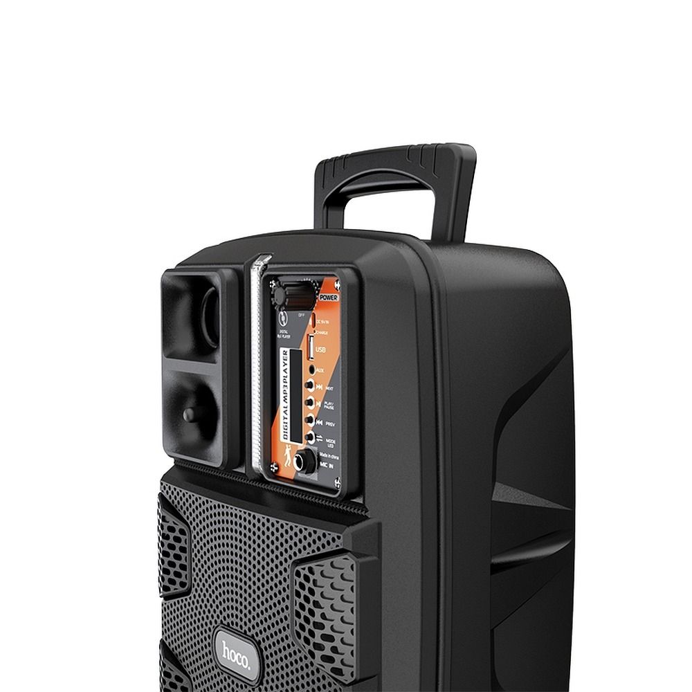 Hoco Bluetooth Ηχείο με Σύστημα Karaoke Dancer BS37 με Ενσύρματo Μικρόφωνo Μαύρο