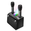 Hoco Bluetooth Ηχείο με Σύστημα Karaoke BS41 + 2 Ασύρματα Μικρόφωνα Μαύρο