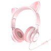 Ενσύρματα Ακουστικά HOCO Cat Ear W36 Ροζ