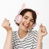 Ενσύρματα Ακουστικά HOCO Cat Ear W36 Ροζ