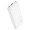 Powerbank Hoco J101 Ultra Thin 10000mAh, με 2 Θύρες USB-A και Θύρα USB-C, 22.5W PD Λευκό
