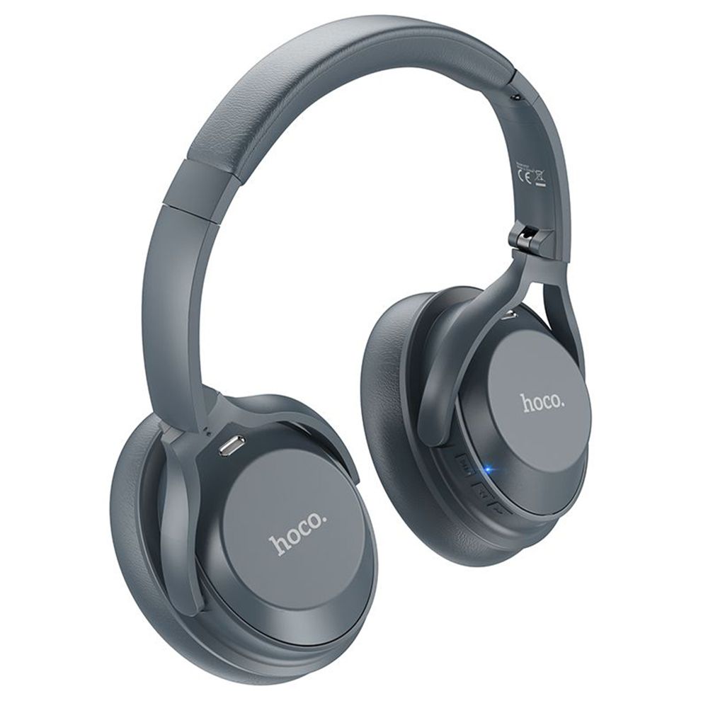 Ασύρματα Ακουστικά Kεφαλής HOCO W37 Active Noise Cancelation Μπλε Γκρι