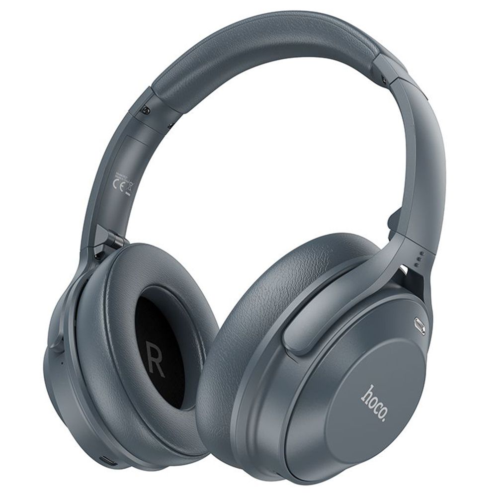 Ασύρματα Ακουστικά Kεφαλής HOCO W37 Active Noise Cancelation Μπλε Γκρι