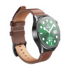 Smartwatch HOCO Y11 Brown Leather Strap Μαύρο