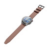 Smartwatch HOCO Y11 Brown Leather Strap Μαύρο