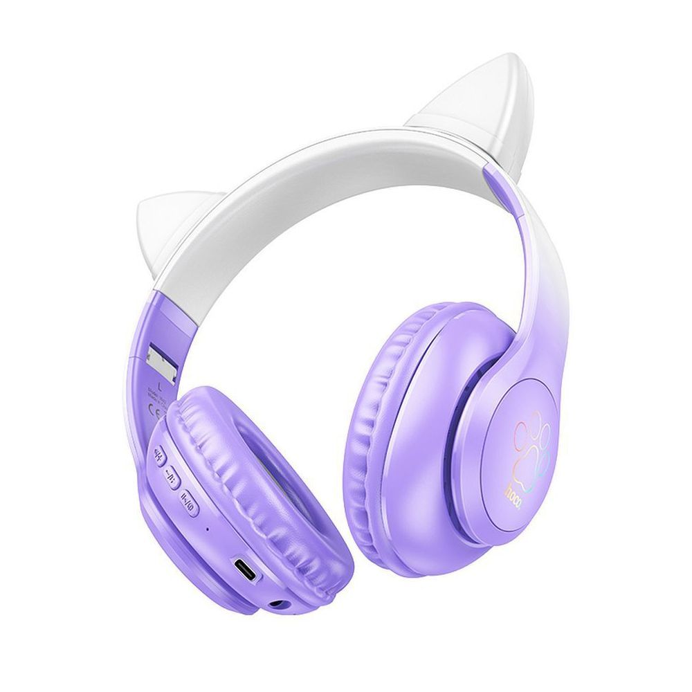 Ασύρματα Ακουστικά HOCO Cat Ear W42 Μωβ