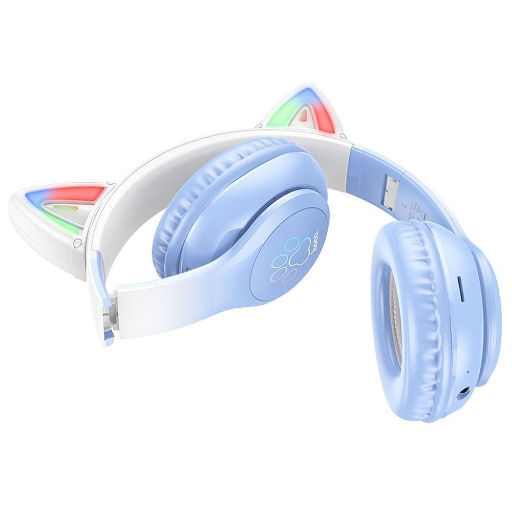 Ασύρματα Ακουστικά HOCO Cat Ear W42 Γαλάζιο