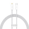 Καλώδιο Baseus Dynamic Braided USB Typ C - Lightning PD20W Fast Charge 1 μέτρο Λευκό