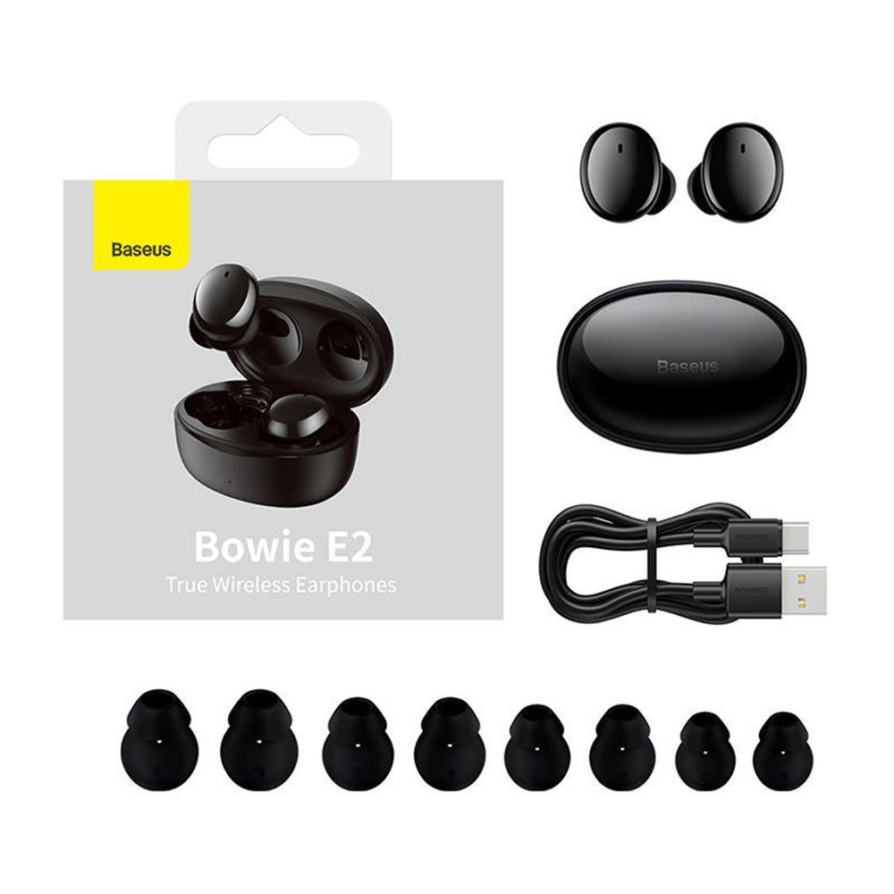 Ακουστικά Bluetooth Baseus TWS Bowie E2 Μαύρο