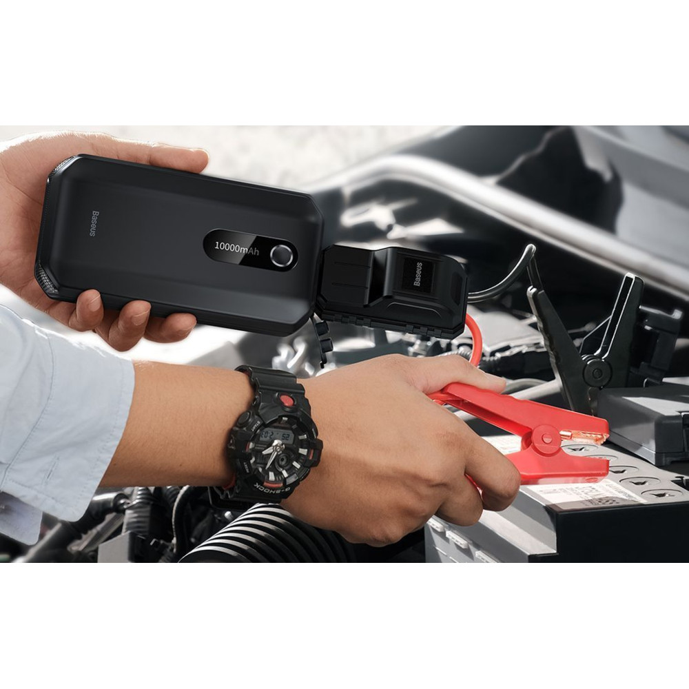 Εκκινητής Jump Starter Αυτοκινήτου Baseus Super Energy 10000mAh 1000A 12V Μαύρο
