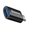 OTG Baseus Ingenuity USB-C to USB-A Female Μαύρο
