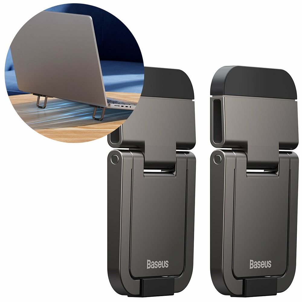 Βάσεις στήριξης Laptop Baseus Slim Kickstand (2τμχ) Γκρι