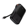 Baseus Qpow Pro Power Bank 10000mAh 22.5W με Καλώδιο USB-C Μαύρο
