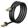Καλώδιο Ethernet RJ45 Baseus Round Cat.7 1,5m Μαύρο