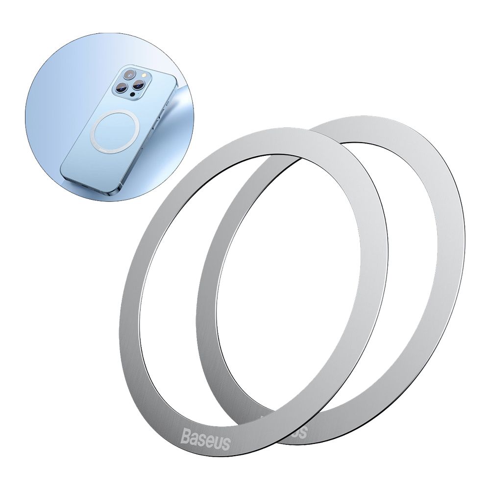 Baseus Ring Halo MagSafe 2pcs Ασημί