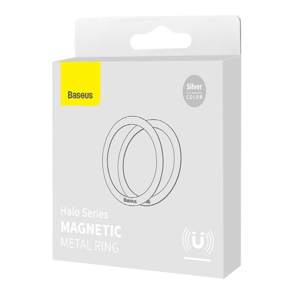Baseus Ring Halo MagSafe 2pcs Ασημί