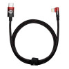 Καλώδιο Baseus MVP 2 Elbow Braided USB-C/ Lightning PD 20W 1m Μαύρο / Κόκκινο