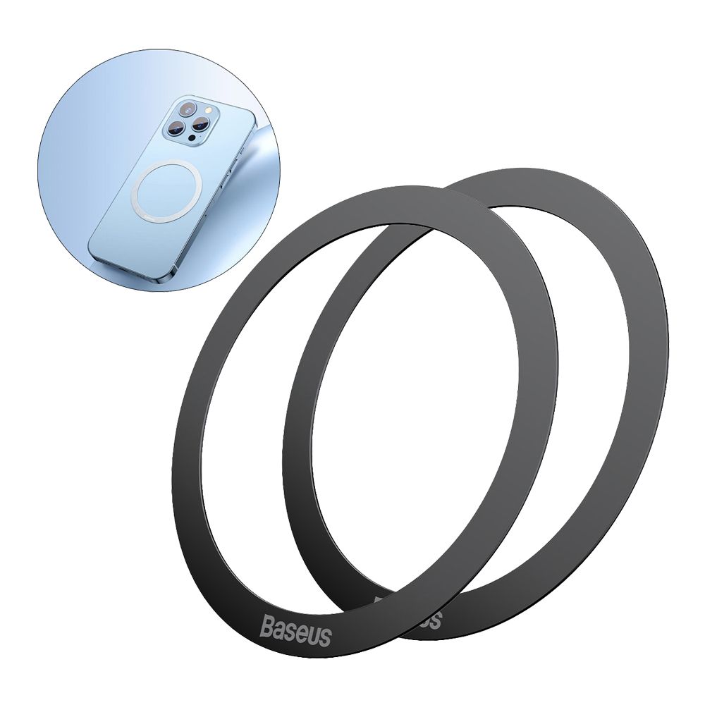 Baseus Ring Halo MagSafe 2pcs Μαύρο