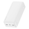 Powerbank Baseus Bipow 30000mAh, με 2 Θύρες USB-A και Θύρα USB-C, 15W PD Λευκό