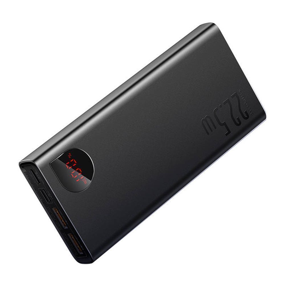 Powerbank Baseus Adaman 20000mAh 22.5W με 2 Θύρες USB-A και Θύρα USB-C Quick Charge 3.0 Μαύρο