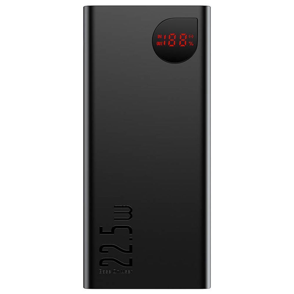 Powerbank Baseus Adaman 20000mAh 22.5W με 2 Θύρες USB-A και Θύρα USB-C Quick Charge 3.0 Μαύρο