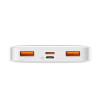 Powerbank Baseus Bipow 10000mAh, με 2 Θύρες USB-A και Θύρα USB-C, 20W PD Λευκό