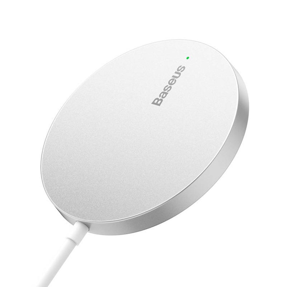 Ασύρματος Φορτιστής Baseus Simple Mini3 15W Qi Magsafe Λευκό