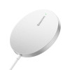 Ασύρματος Φορτιστής Baseus Simple Mini3 15W Qi Magsafe Λευκό